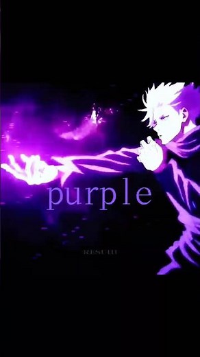 "Guess I'll Be a Little Rough." Blue. Red. Then HOLLOW PURPLE. 😤💜 Gojo Technique Edit