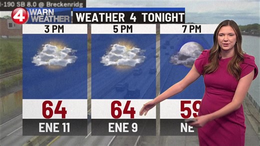 7.2K views · 27 reactions | Weather 4 Tonight: It will remain dreary with partial clouds through the early evening with temperatures dipping into the 50s. See the full 4Warn Weather forecast by clicking here. https://www.wivb.com/weather-news/todays-forecast/buffalo-ny-weather-forecast-october-2025-columbus-day-indigenous-peoples-day-halloween/ | News 4 WIVB Buffalo | Facebook