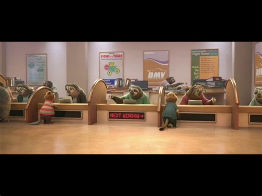 Zootopia - Sloth Scenes
