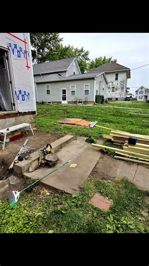 Rebuilding a collapsed basement entrance 💪 Formwork, concrete pour, wall restoration & deck framing From damaged mess ➜ solid structure. Follow for real construction projects 🛠️ Phoenix Group Construction #construction #concretework #basementremodel #homerenovation #contractorlife #formwork #deckbuilding #foundationrepair #beforeandafter #reelsconstruction #constructionreels #homeimprovement #remodelinglife #buildersofinstagram #iowacontractor #phoenixgroup #renovationproject #concretelife #ex