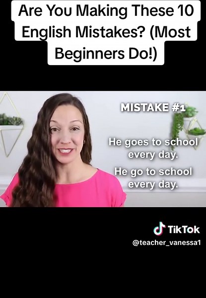 Are You Making These 10 English Mistakes? (Most Beginners Do!) #englishteacher #englishclass #englishvocabulary #englishlanguage #englishtips #englishlesson #englishlearning