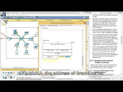 10.3.1.2 Packet Tracer - Explore a Network