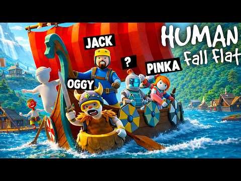 [TRY NOT TO LAUGH] Oggy Becomes FUNNY Viking In Funny Human Fall Flat