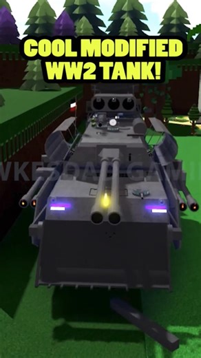 Roblox Build a Boat for Treasure Cool Modified WW2 Tank! Hunted by SU-57 Jet! #babft #roblox