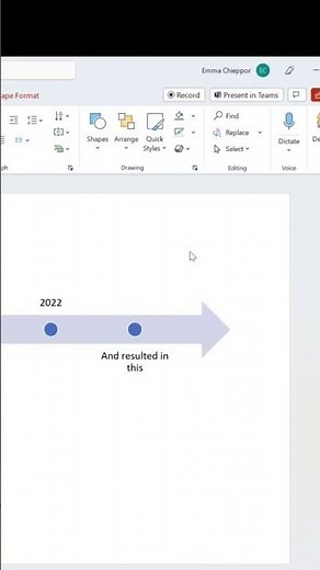 How to quickly create a timeline in Powerpoint⏱️ #powerpoint #powerpointdesign #tutorial #timeline
