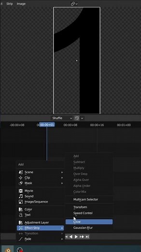 How to apply speed to a clip with Blender