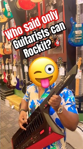 Rocking it on the KEYTAR 🔥