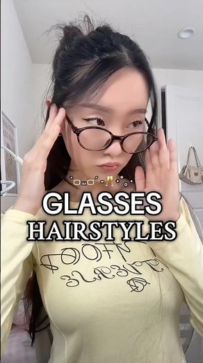 3 GLASSES HAIRSTYLES so you can SLAY in glasses 🤓 #glasses #hairstyles #hairtutorial #haircare
