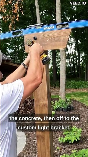 DIY Garden Light Post Under $100