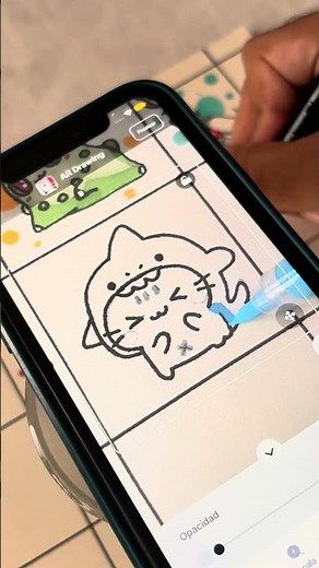 Pintando stickers de gatitos 🐾#manualidades #gatos #random #stickers #fyp