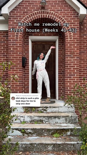 Replying to @mashbuttons literally painting the fireplace rn and I’m so embarrassed. This is my first Halloween as a homeowner and i forgot to buy halloween candy and kids keep coming up and I don’t have blinds so they can just see me painting 💀 I asked my boyfriend to go pick up a big bag of Halloween candy to leave out in a bowl and he came back with a normal bag of reeses 😭😭 Anyways 1 more update to go! #renovation #remodel #firsttimehomeowner #firsttimehomebuyer #minivlog #diy