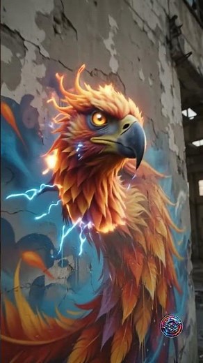 Amazing Graffiti Phoenix Rises From the Wall | Street Art Transformation