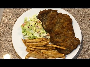 Cómo hacer milanesa con papas fritas Receta casera | How To Make Milanese With French Fries Homemade