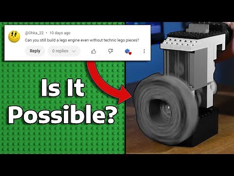 I Built a LEGO Vacuum Engine With NO Technic Pieces!