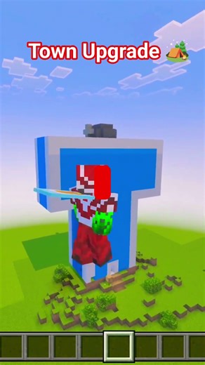 #MINECRAFT..Town upgrade 🏕☃️