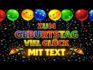 German Happy Birthday Song 🎉 Happy Birthday | All the best for your birthday (With Lyrics)