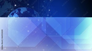 Global communication showcase rotating globe and abstract background for visual marketing promotion. Travel world with rotating globe enhance presentation with dynamic layout and earth rotation