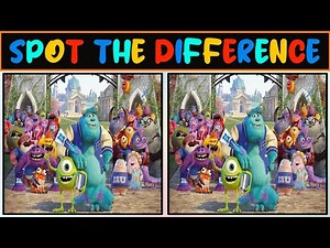 Spot The Difference - Disney Monster Inc edition - Find 5 Differences with 5 Games