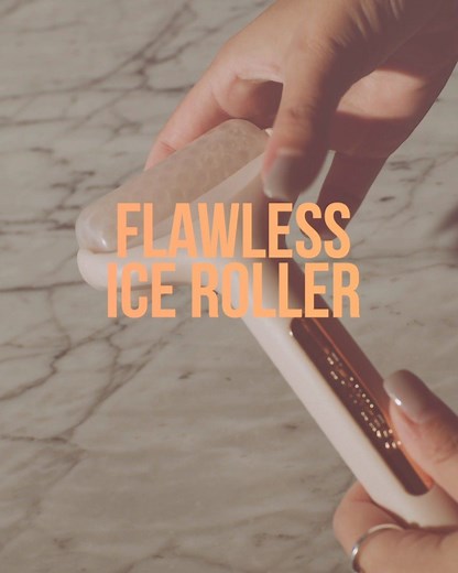 You asked and the skincare Goddesses answered 👑 Flawless Ice Roller is here! In just minutes at home, Flawless Ice Roller can help minimize the look of pores and leave you with a refreshed, glowing complexion. The secret is the detachable gel rolling head that you store in the freezer 🤫 | Finishing Touch Flawless