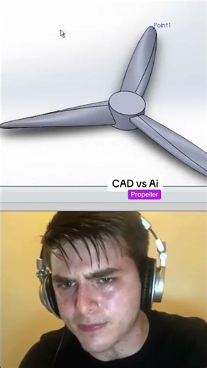Cad vs AI jet engine #jetengine #cad #engineering #design