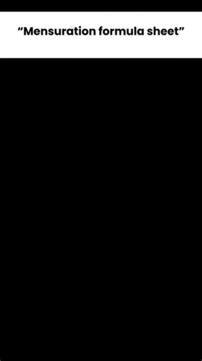 📐 All Area Formulas in One Short | Triangle, Square, Rectangle, Pentagon, & More 🔥 #shortsfeed