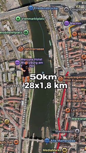28 Runden über die Alte Mainbrücke Würzburg laufen: Schaffe ich es?