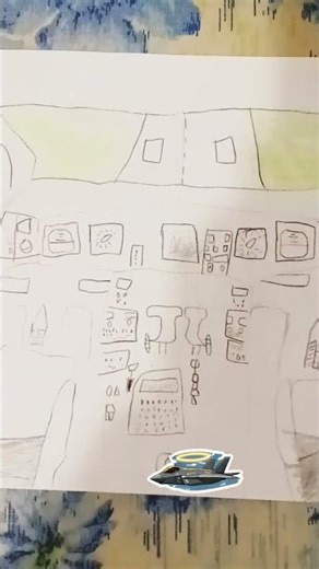 my a330 cockpit drawing!