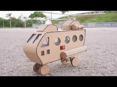 DIY - How to Make a Helicopter from Cardboard