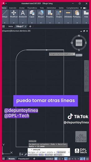 Aprende a redondear objetos en AutoCAD con Fillet
