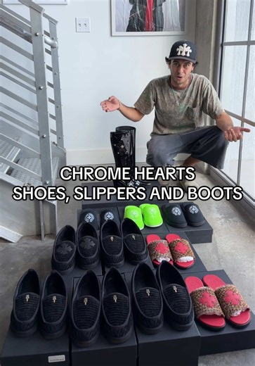 Chrome Hearts shoes, slippers and boots — sizing & prices