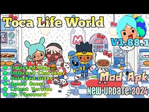 Toca Life World | v1.88.1 | Mod Apk | Unlocked All | Gameplay
