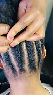 NATURAL UPDO CORNROW HAIRSTYLE