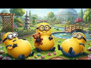 Minions Binge Eating🍕🪴| Metabolic Overload | Minions Funny Animation