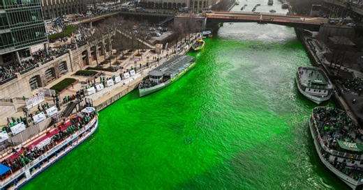 Watch the Chicago River turn green for St. Patrick's Day