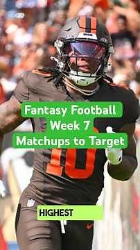 Fantasy Football Week 7: Best Matchups to Target! 🏈💥