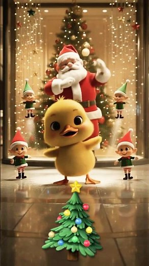 Duckling Steals the Show in Epic NYC Christmas Flash Mob!🗽🎄🔥 #cute #funny #duck
