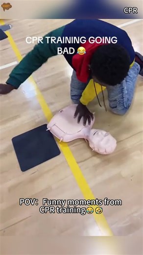 Funny CPR Training 😂 #cpr #cprtraining #trainning #funny #humor