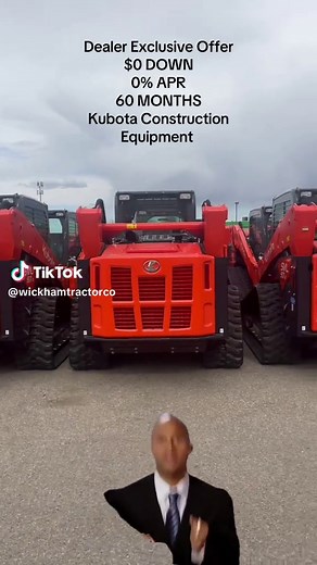 Exclusive Financing on Kubota Construction Equipment