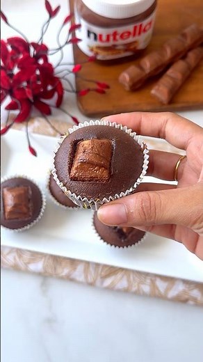 5 Ingredient Nutella Muffins | Soft and Chocolatey Recipe #nutella #muffins #shorts