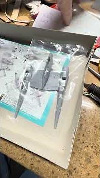 Building a WWII Fighter Jet from Paper #modelkit #diy #shorts