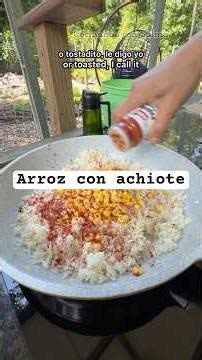 Arroz frito con achiote #natural #receta