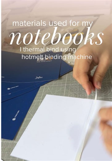 Thermal Binding Notebooks with a Hot Melt Machine