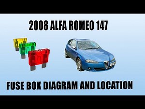 2008 Alfa Romeo 147 Fuse Box Diagram Fuse Location and Layout Guide