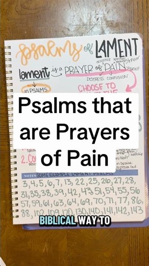 Quick visual Bible study about the Psalms of Lament perfect for when you’re feeling any kind of pain