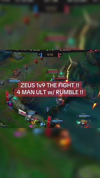 ZEUS 1v9 Ultimate Rumble Move in EWC Finals | League of Legends Highlights