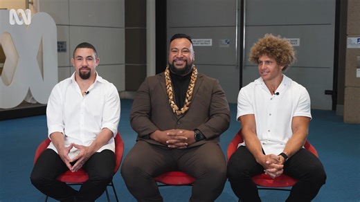 Check out MMA figher Robert Whittaker, Strongman Eddie Williams and former NRL player Eloni Vunakece like you've never seen them before, representing Team Australia and their Pacific heritage in Netflix's latest season of Physical Asia. They chat with us here about how the opportunity came about, childhood inspo, fan boy moments with contestants from other countries, why representation for them is so important and more here. | ABC Pacific