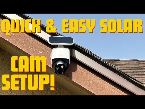 Easy 360° Solar Security Camera Installation!