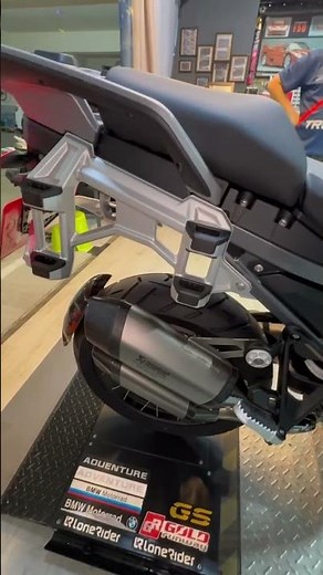 20250622 2025 BMW R1300GS adventure install akrapovic optional header (titanium)E-B13E1
