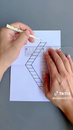 Learn to Draw a 3D Ladder Step by Step on Paper
