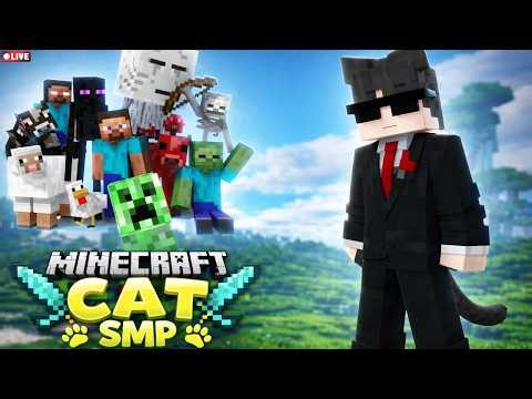 Minecraft SMP LIVE || PRIVATE *SMP* JAVA | PLAYING IN CAT SMP #live